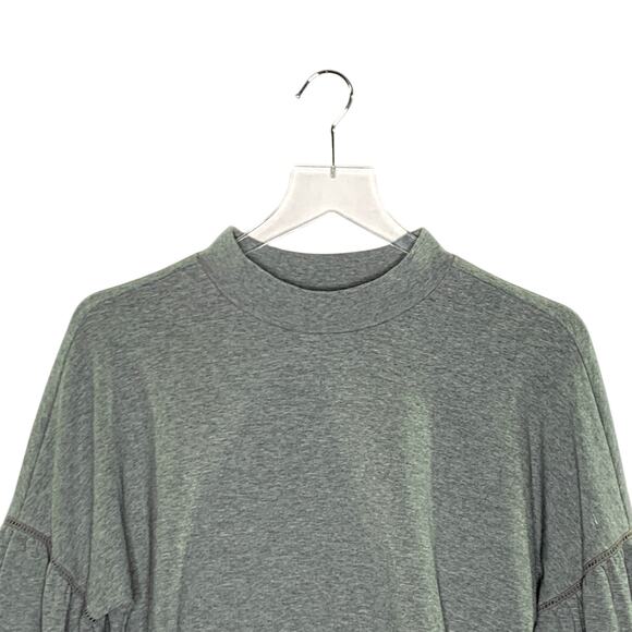 Kate Spade S Womens Drop Shoulder Sweatshirt Gray Long Sleeve *flaw - Picture 4 of 7